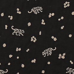 echino / embroidery Leopard